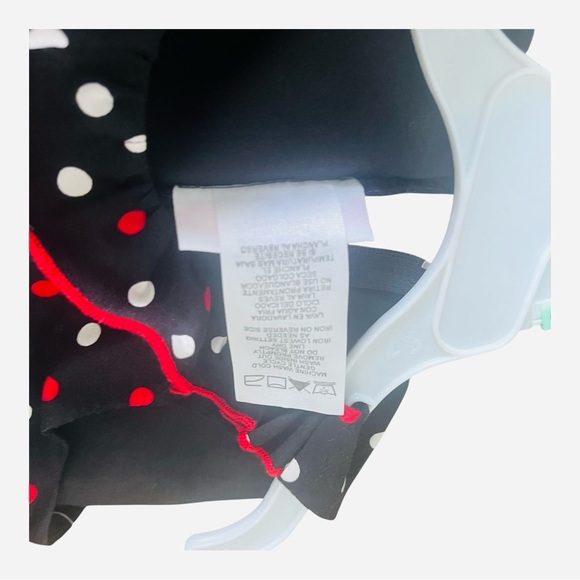 Bonnie Baby black dress and pants 18 M with red and white polka dots A-line belt - Picture 7 of 11